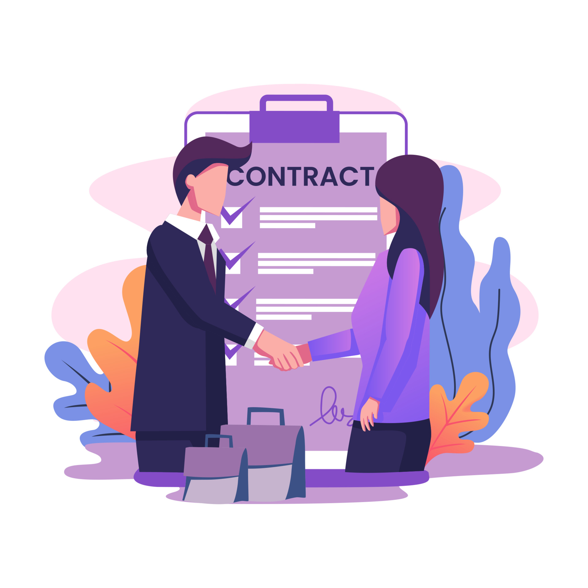 Contract Signing Illustration